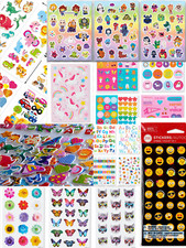 900 Stickers Bright Vibrant Reward Sticker Sheets, Grab Bag Set Lot