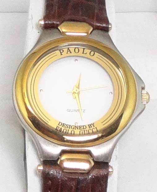 PAOLO BY PAOLO GUCCI 433BS TWO-TONE QUARTZ WATCH *NEW RARE