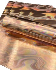5 Sheets A4 Premium Holographic Rose Gold Lava Effect Card Single Sided 240gsm