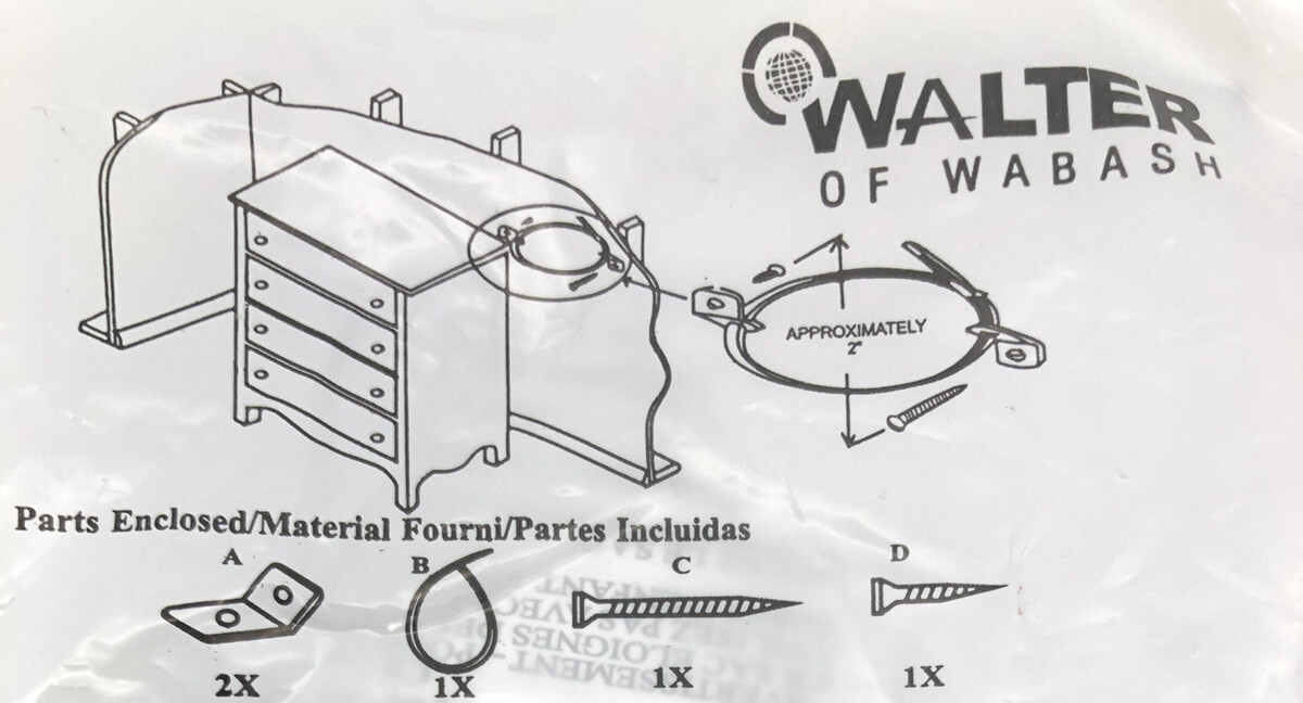 Furniture Tipping Restraint Kit 2Pack Antitip devise eBay