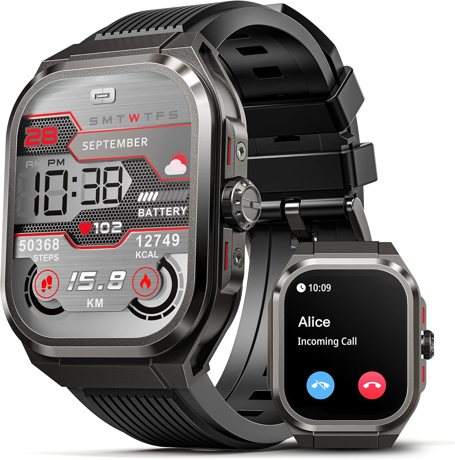 Smart Watch Men Women with Phone Function Waterproof Sports Watch for Android IOS