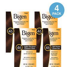 Bigen Powder Hair Color Light Chestnut 0.21oz 4 Pack New