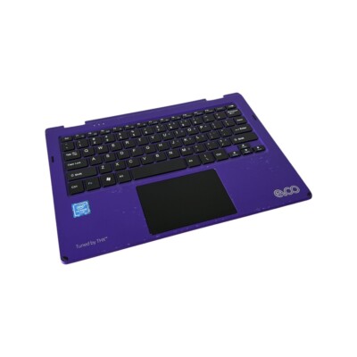 OEM EVOO TEV-L2in1-116-2 Purple Palmrest Assembly with Keyboard Touchpad Speaker