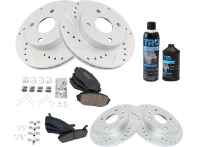 For 1990-1993 Mazda Miata Brake Pad and Rotor Kit Front and Rear 86575ST 1991