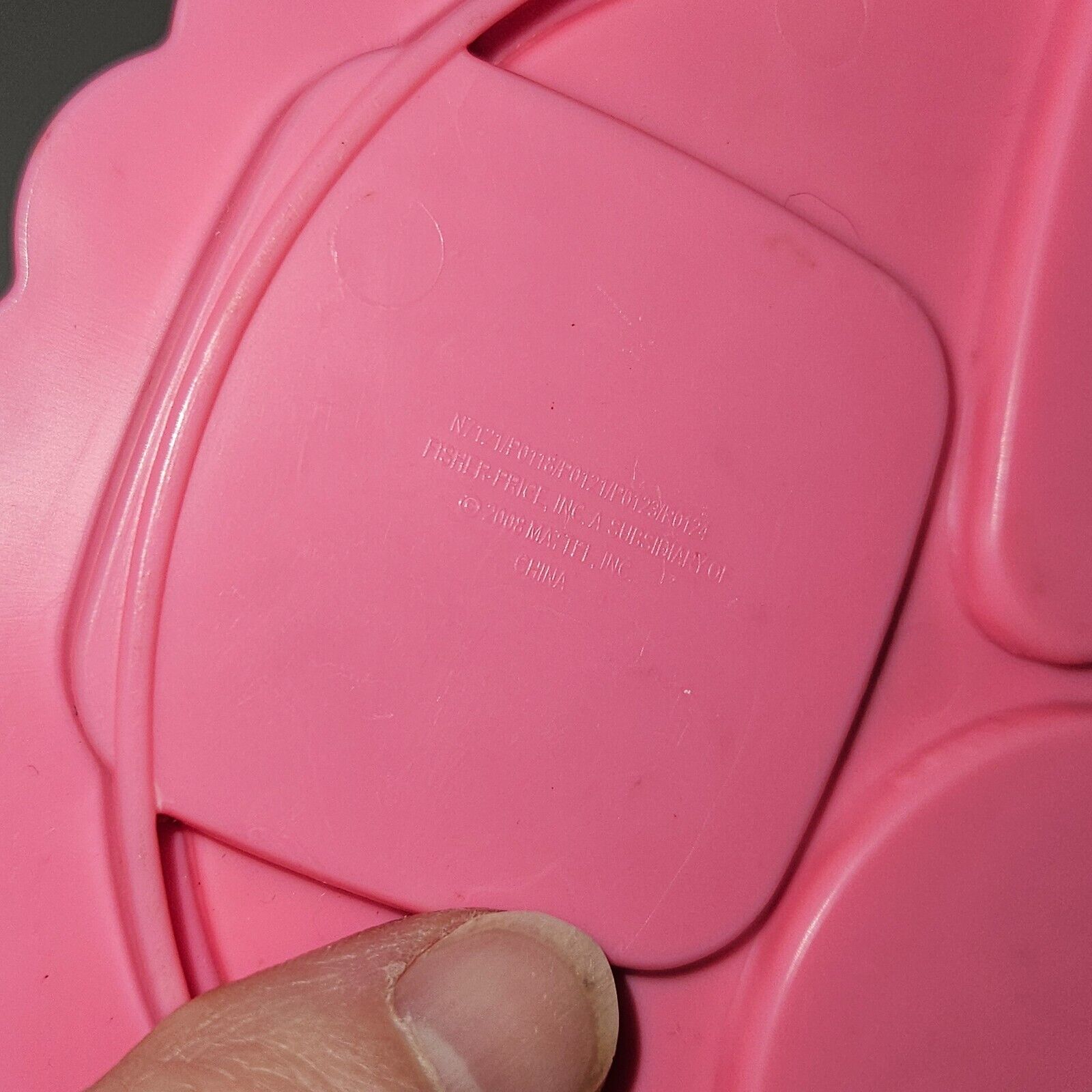 VTG Fisher Price Say Please Tea Set REPLACEMENT PIECES Pink Plate Triangle Cake