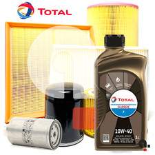 Kit Tagliando Per Fiat Punto 188 1.2 16v 80cv 3 Filtri + 3LT Olio Total 10W40