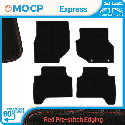 Express with Red Pre-Stitch Trim Car Mats to fit Hyundai Terracan MK1 2000-2003