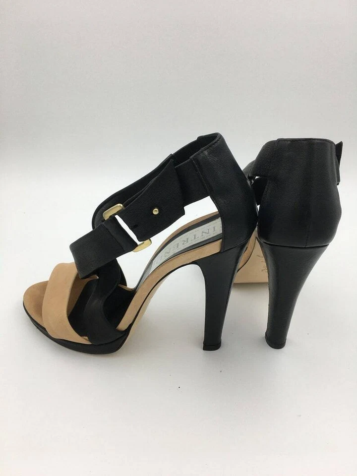 Sandales à plateforme pour femmes | talons hauts beige et noir | chaussures M... - Photo 2/4