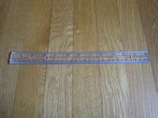 Vintage SENCO Ruler 12" Rule Clear Plastic USA MM Collectible FREE SHIP