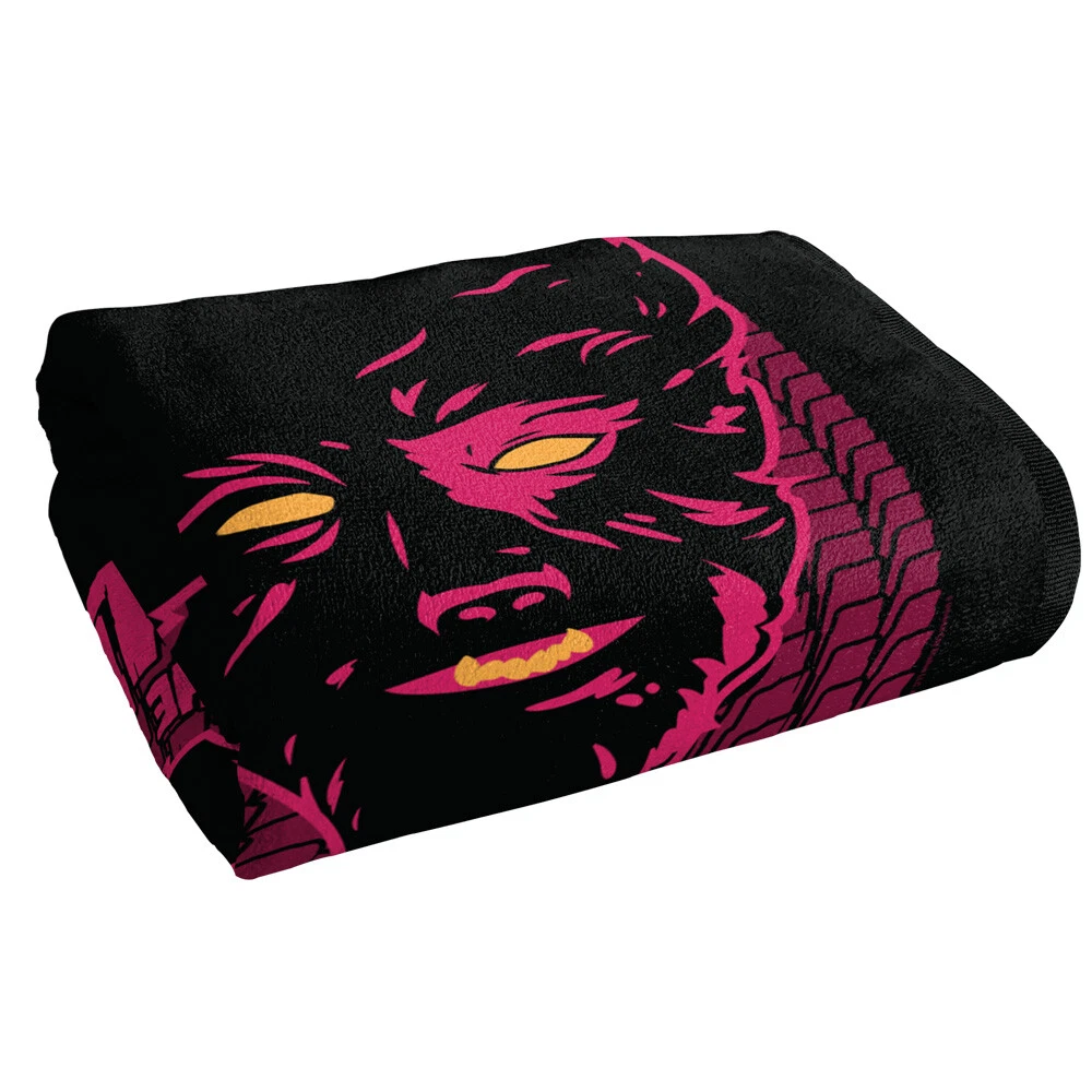 Universal Monsters Beach Towel 30x60" Wolfman Neon Microfiber