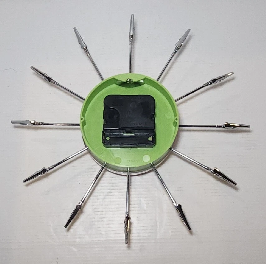 Reloj de Pared Rosa Púrpura Esterlina Nobles Estrás Mariposa Mini Starburst Clips Foto 2 de 2