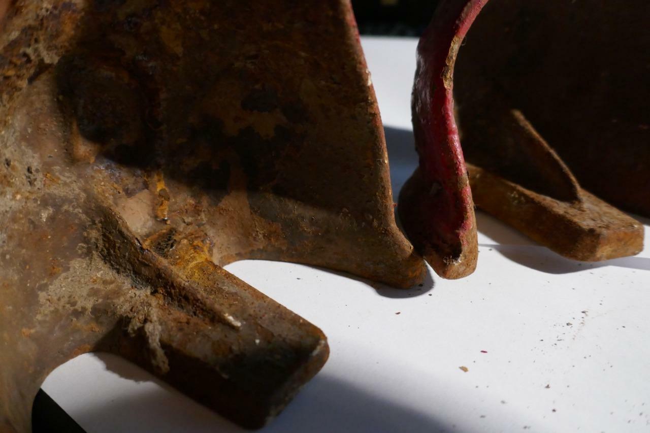 ANTIQUE VICTORIAN CAST IRON CLAW FOOT BATHTUB FEET LEGS SET OF 4