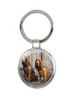 Dog Bloodhound : Gift Round Keychain Pet Animal Puppy Canine Pets Dogs