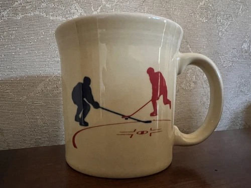 Fiesta ®  IVORY (off white) Java Mug with Hockey Design from a 2015 event