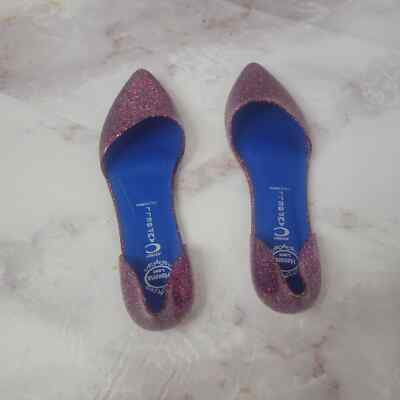 JEFFREY CAMPBELL GLITTER SPARKLE PINK JELLY FLATS HAVANA US  display picture 1