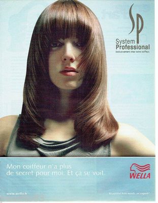 ADVERTISING ADVERTISING 116 2004 Wella system Professional Hairdressing Products