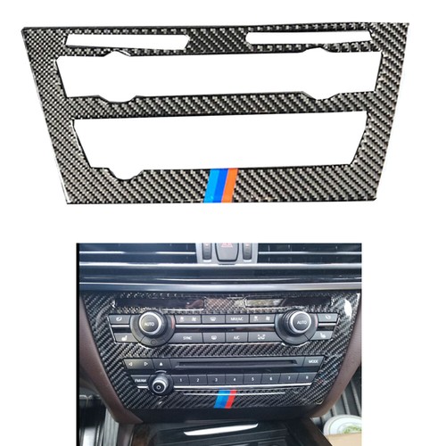 Keptrim Para F150 ABS Fibra De Carbono Consola Central De Aire Acondicionado Moldura Para Ford F150 2015 2016 2017 2018 2019 2020 5 Unidades