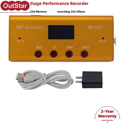 2.5W DMX Recorder512 Stage DMX Recorder 1CH DMX512 Input 32G Memory 255 Programs
