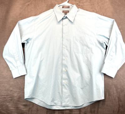17 32 33 dress shirt Kenneth Cole Men's Size 17 32/33 Dress Shirt Regular Fit Stretch Blue NWT  07