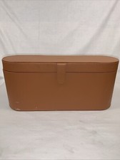 Genuine Dyson Airwrap Cognac Vegan Leather Dust-Free Tool Storage Case ONLY