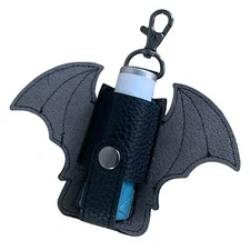 Bat PU Leather Inhaler Pouch Asthma Leather Inhaler Holder Protective Belt Clip