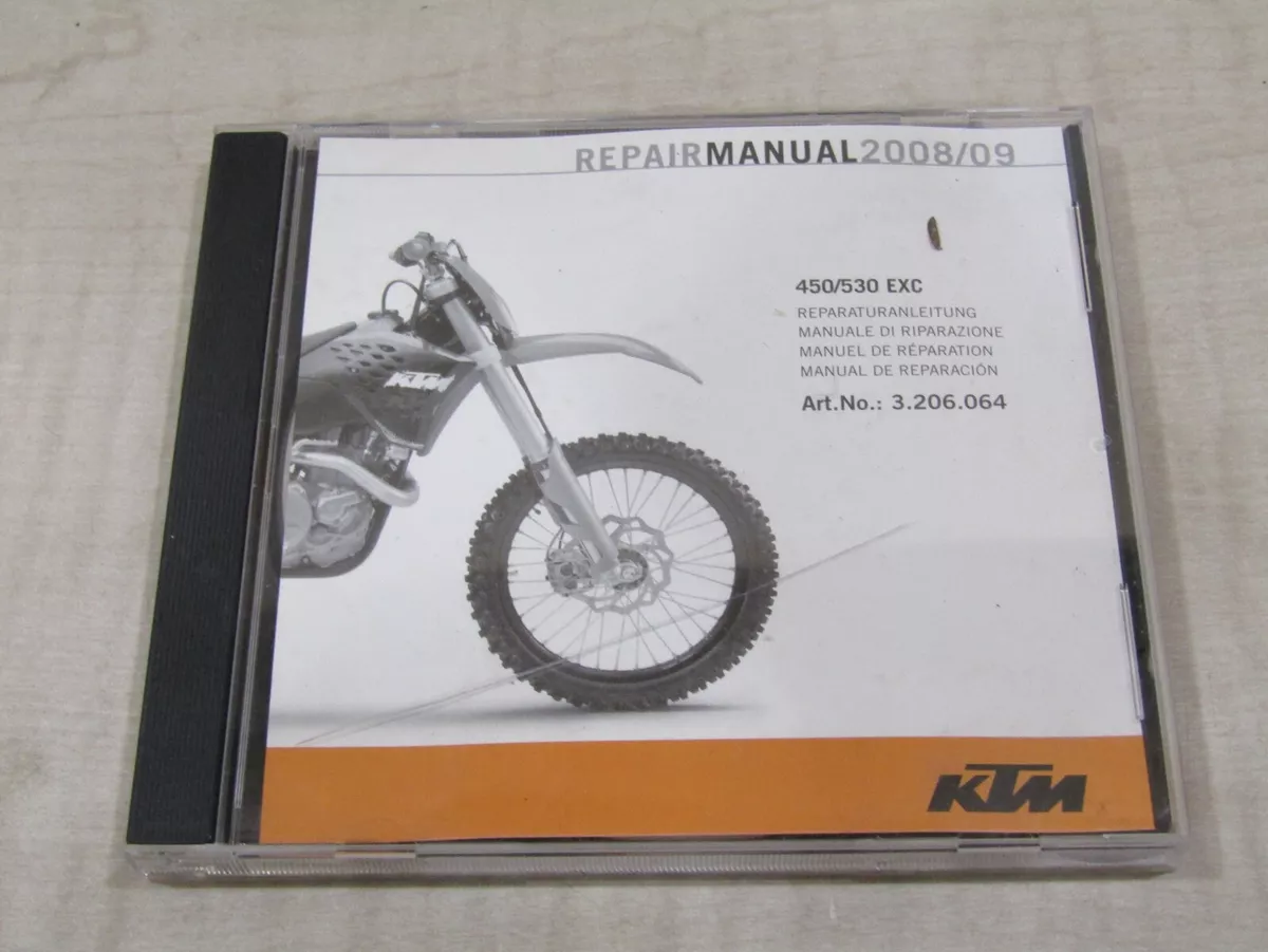 2008 2009 KTM 450 530 EXC REPAIR MANUAL CD eBay