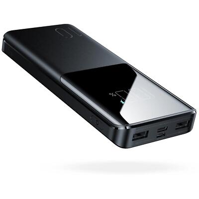 PowerBank 10000 mAh Quick Charge 3.0 PD USB Type C Akku Power Zusatz Batterie QC