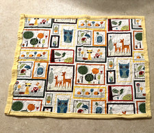 yellow quilted lap blanket 42 x 32