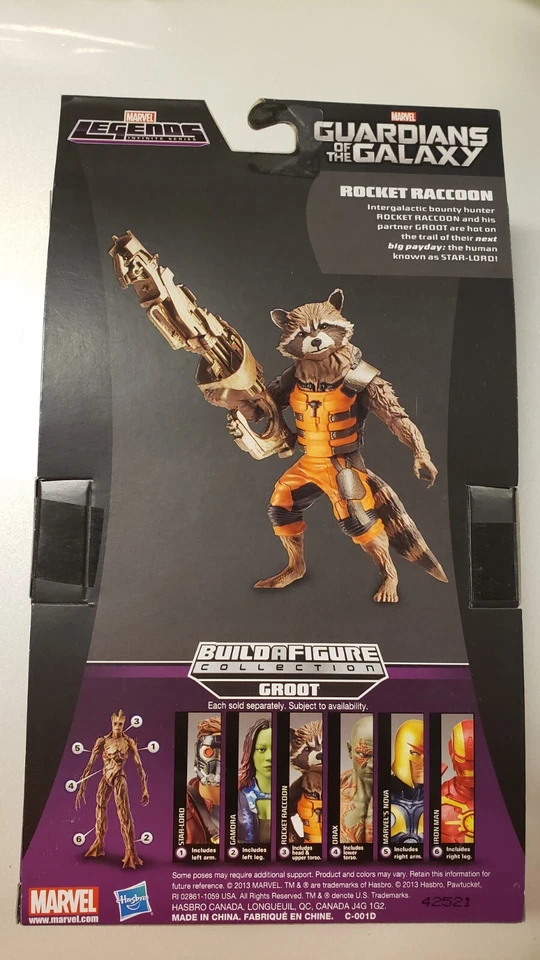 Marvel Legends ROCKET RACCOON W/ GROOT BAF NIP Foto 2 de 2