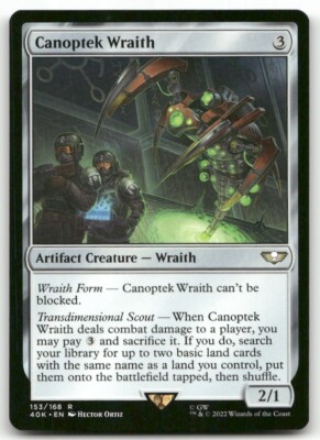 Canoptek Wraith #153 MTG Warhammer NM X1 | eBay