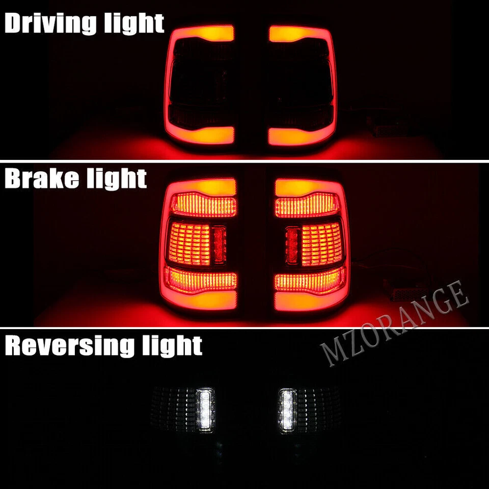 Luces traseras LED para Dodge Ram 1500 2500 3500 2009-2018 luces traseras de freno Foto 2 de 4