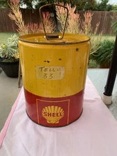 Beautiful Vintage Shell Oil Co. 5 Gal. Container