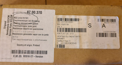 NEW OEM Rational 87.00.370 8700370 Heating Element With Gasket      AA