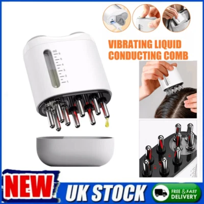 Electric Scalp Massager Head Massage Hair Oil Applicator Red Light Hair Growth