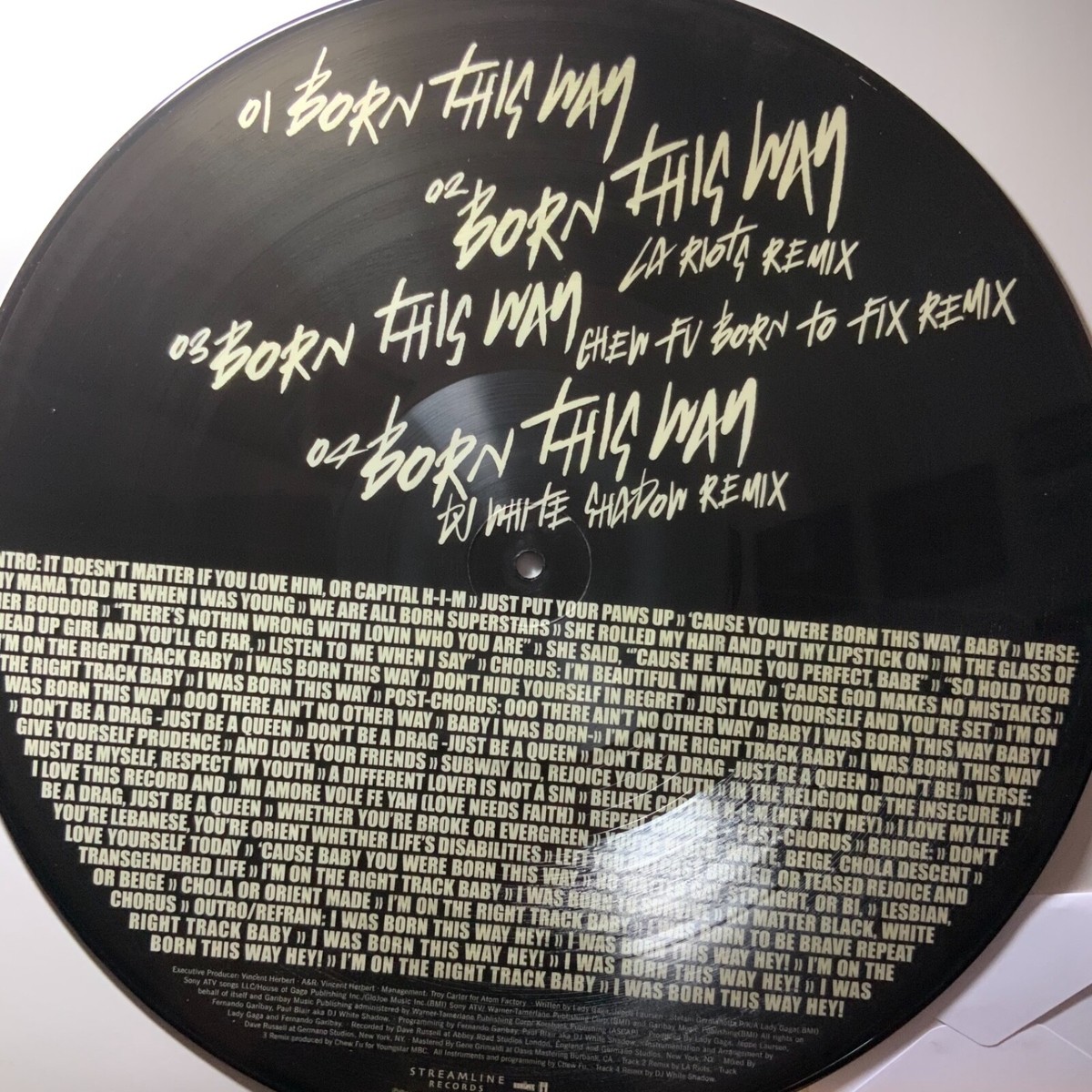 LADY GAGA-BORN THIS WAY-ORIGINAL 2011 INTERSCOPE RSD LIMITED
