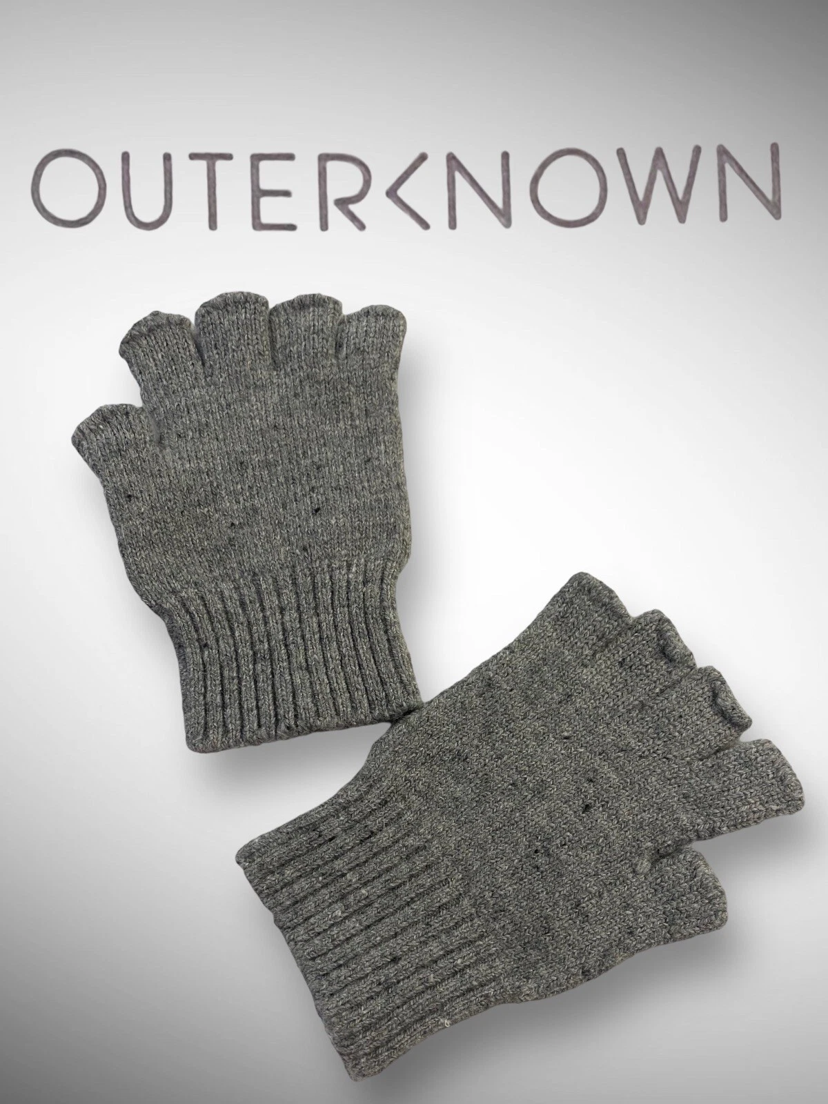 OUTERKNOWN Unisex Alpaca Wool Fingerless Gloves Glovelettes USA Quality Edgy