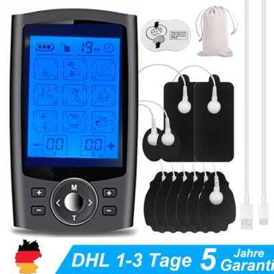 Digital TENS EMS Gerät Reizstromgerät mit 36 Massagearten Rücken, Schulter, Bein