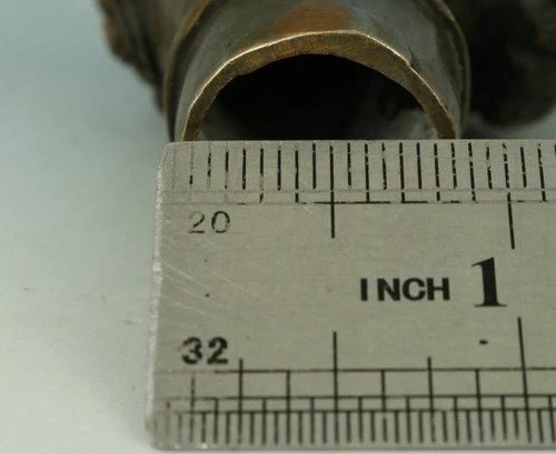 Victorian Antique Walking Stick handle with Bronze Dog Head Walking Stick handle - Picture 5 of 5