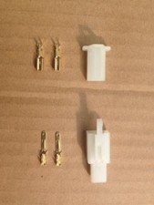 Neu 2-Wege-Stecker Messing Verbinder Steckdose X 5 Roller Moped