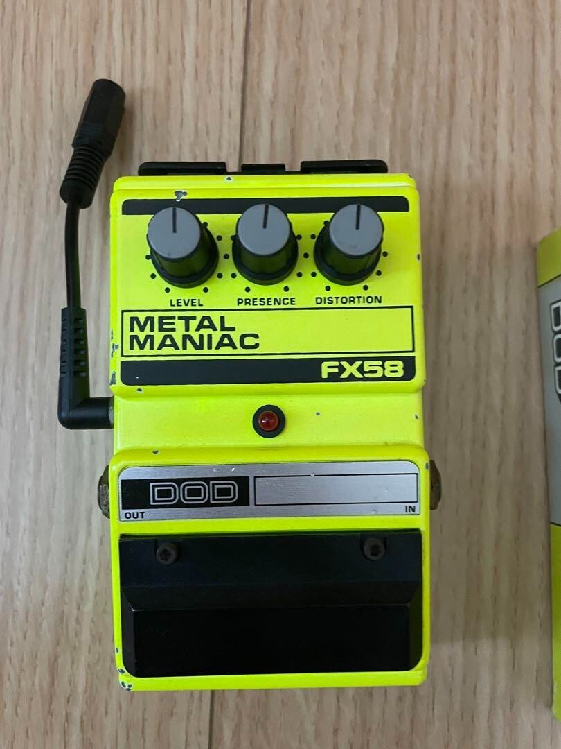 【レア】DOD FX58 L MANIAC DOD FX58 Metal Maniac Distortion Rare Vintage Guitar Effect