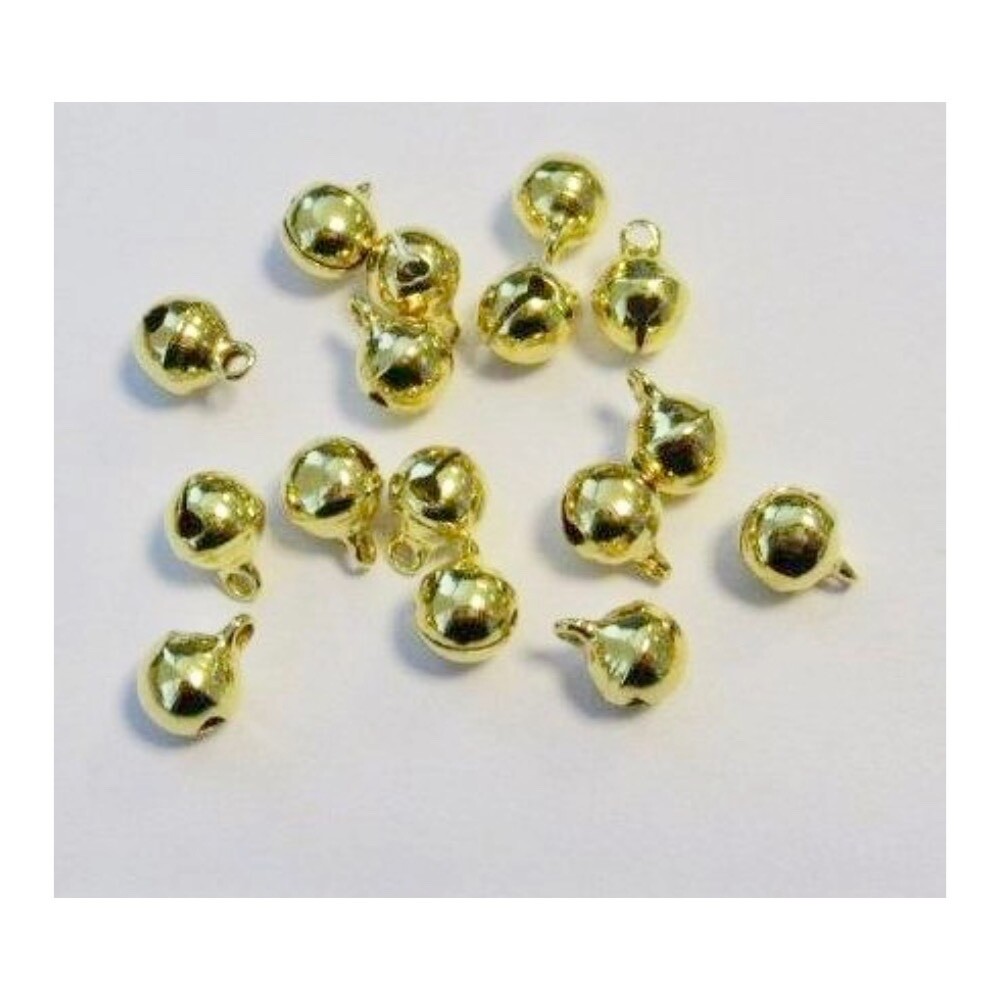 Docrafts Mini Christmas Jingle Sleigh Bells Gold 16 Pcs Christmas Card Making