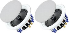 Pair 6.5" Flush Mount In-wall In-ceiling 2-Way Marine Boat Speaker System 320W