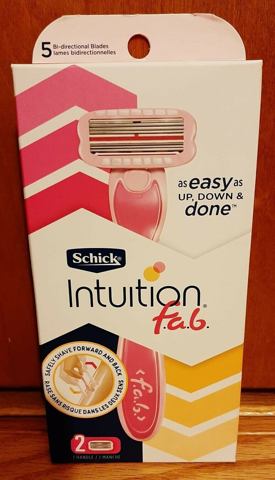 S42 NEW SCHICK INTUITION FAB RAZOR SHAVES FORWARD & BACKWARD&nbsp;SHAVER