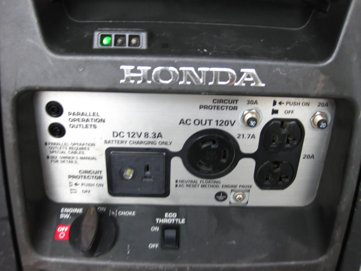 Honda 3000 generator eco throttle outlet