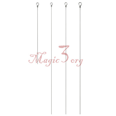 30Pcs Looped Spinner Shaft Stainless Steel Wire Spinner Rig 0.031'' for Bass