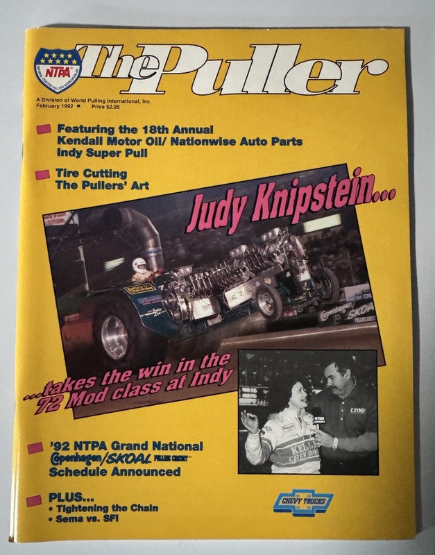 1992 NTPA The Puller Magazine February Issue Tractor Truck Pulling