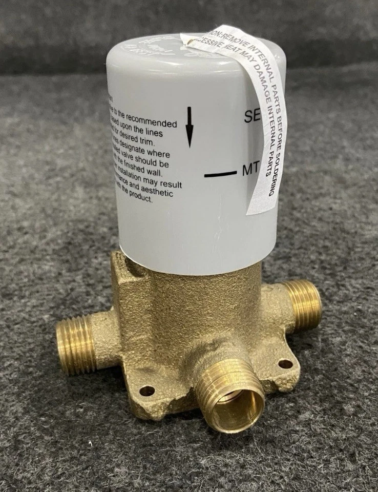 Válvula desviadora de tres vías de una sola manija PIONEER 4100B en bronce 1/2" Foto 3 de 4