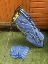 Lovely Ouul Golf Stand Bag With Matching Raincover Blue Yellow