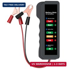 12V Car Battery Tester and Alternator Tester, Automotive Load Tester Indicator,