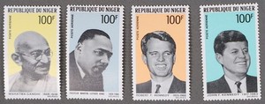 MayfairStamps Niger John & Robert Kennedy Martin Luther King & Mahatma Gandhi St